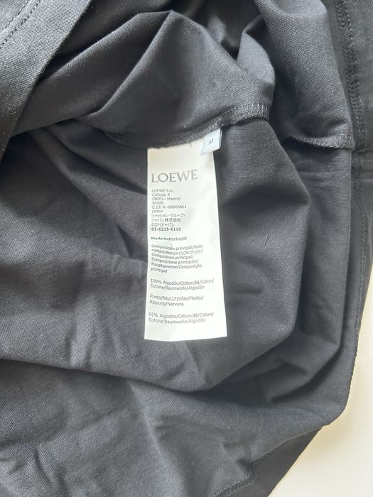 LOEWE Anagram Logo Embroidered T-Shirt Men Black