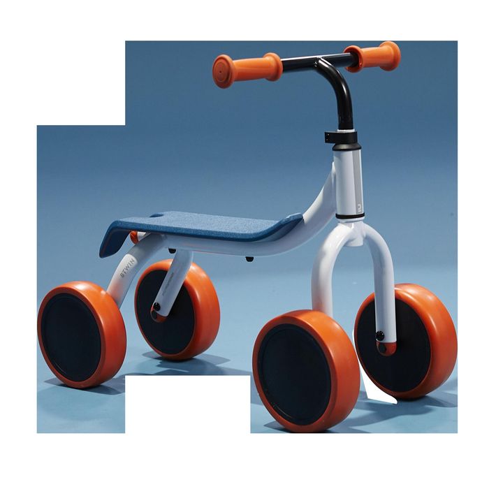 Triciclo de Aprendizagem Evolutivo 2 em 1 Branco/Laranja
