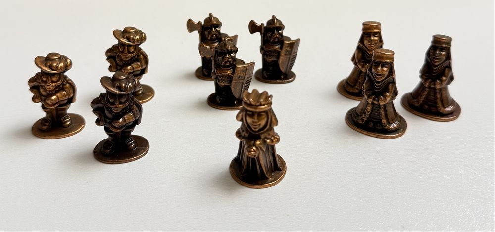 Stare figurki metalowe lata 90 z jajek kinder niespodzianek 10 szt