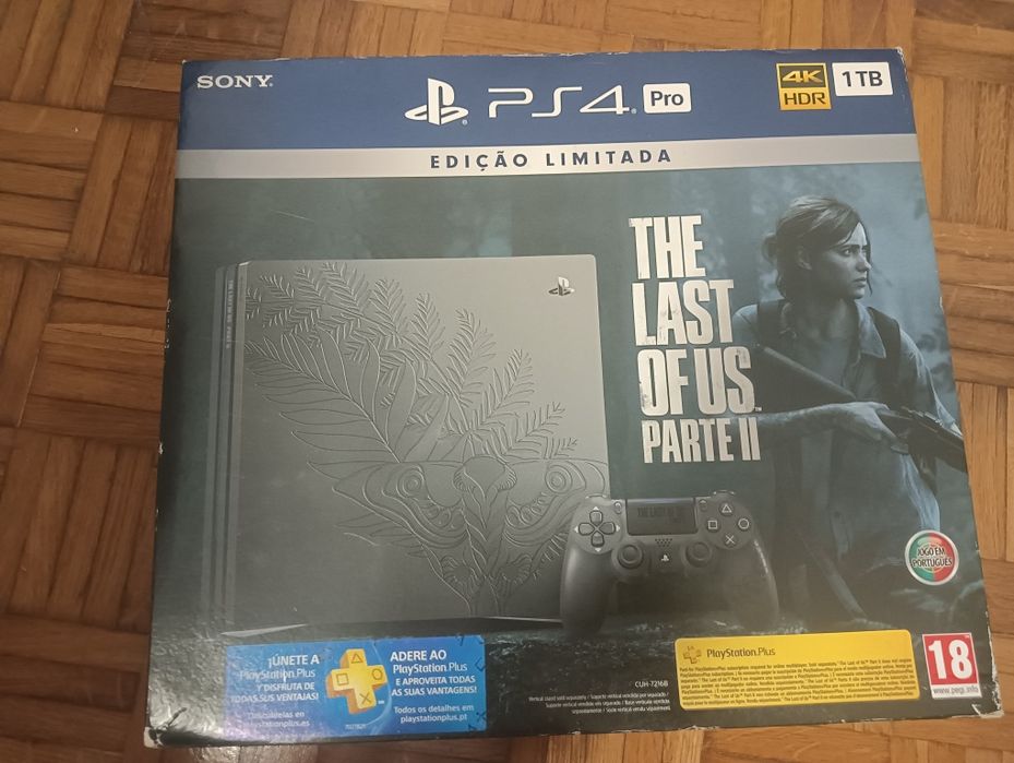 PS4 Pro Edição Limitada The Last Of Us ll 1 TB + comando personalizado