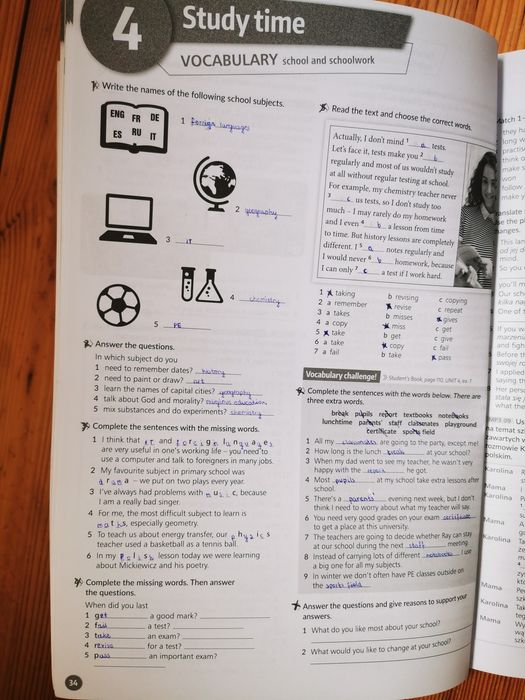 Password reset workbook A2+/B1