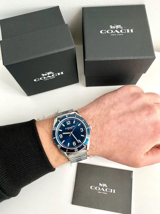 Чоловічий годинник на подарунок чоловіку подарок парню часы Coach