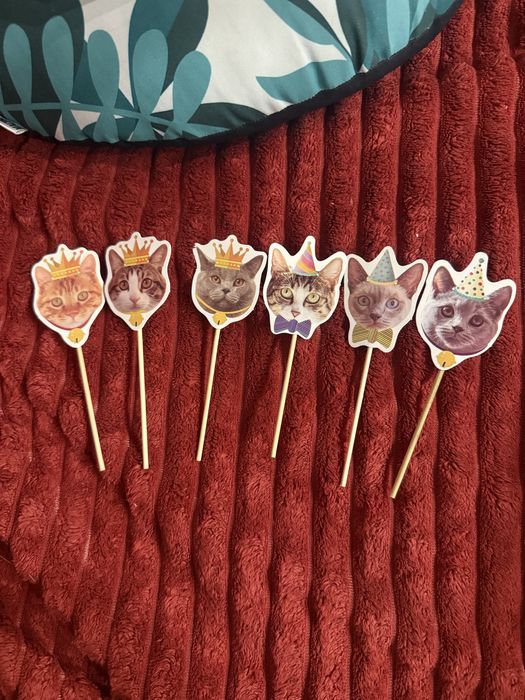 Набор для праздника набір для святкування гірлянда шарики топери кіт