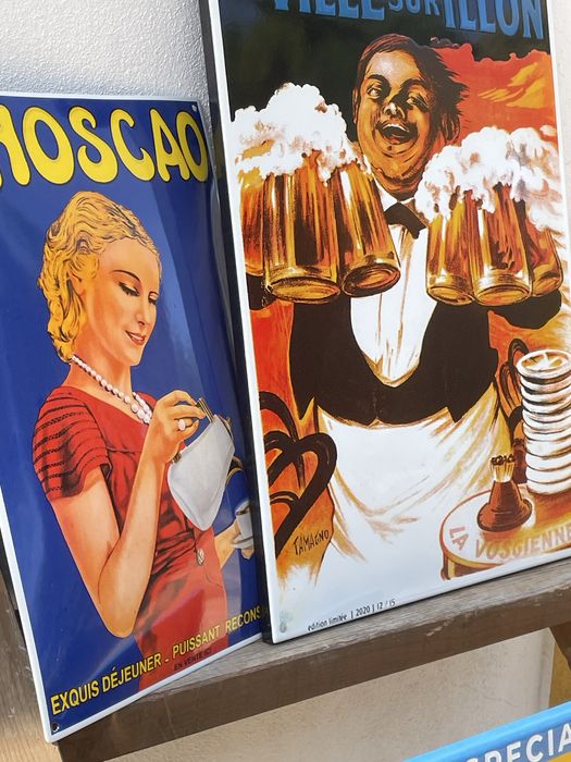 Placas esmaltadas diversas