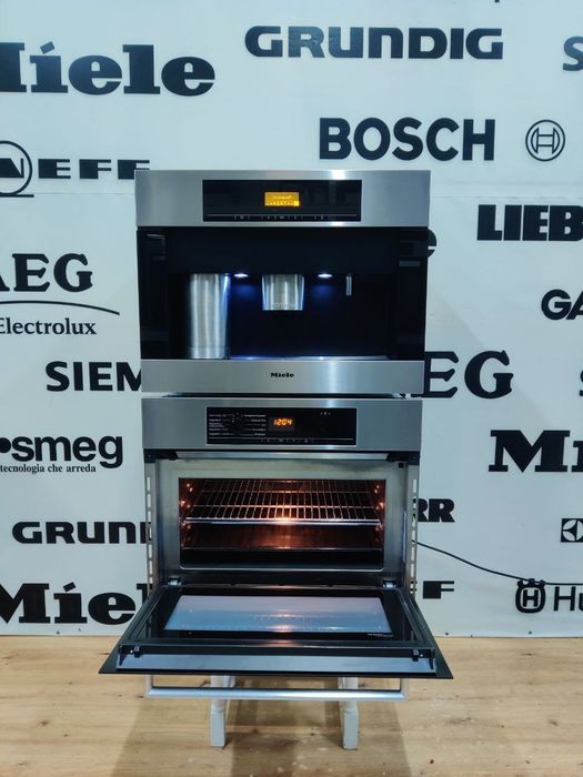 Комплект Miele™ 3в1. Духовка з мікрохвильовоюH5040BM+КофемашинаCVA5060