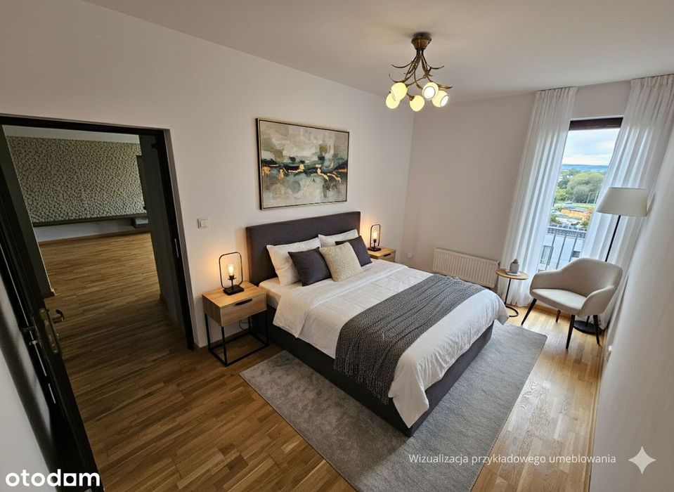 Apartament 59 m² z widokiem na Wawel | Klimatyzacja | Garaż - Widok 2