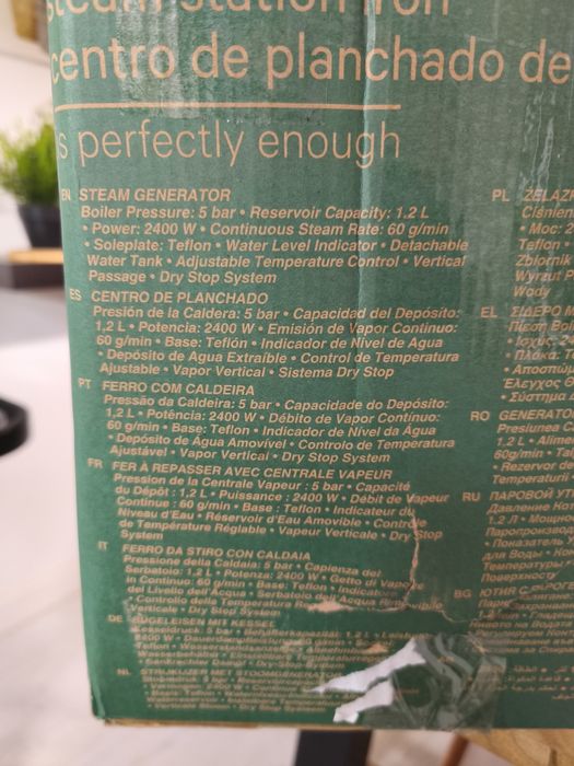 Ferro de caldeira a vapor novo ler anuncio