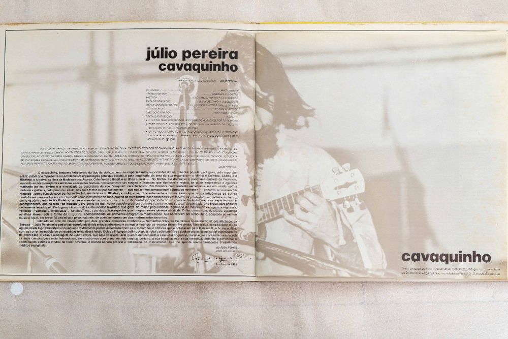 LP Disco de vinil Julio Pereira, cavaquinho