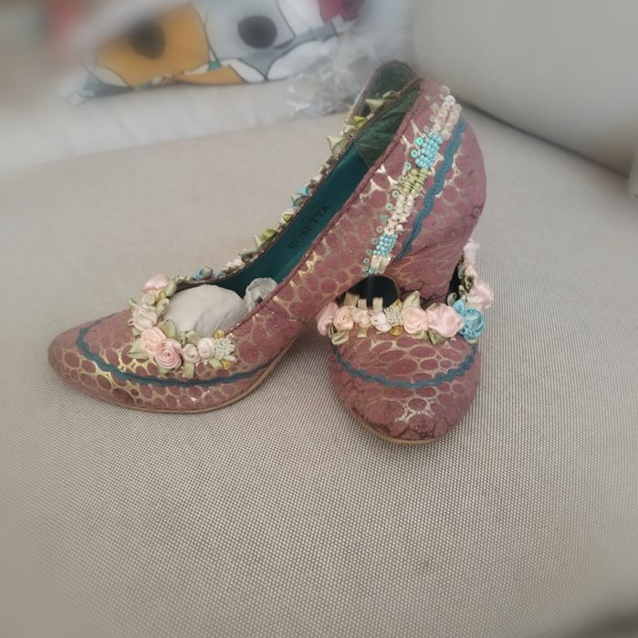 Sapatos de Salto Alto Vintage Crazy 88 (Tamanho 36/37) – Quinta do Conde