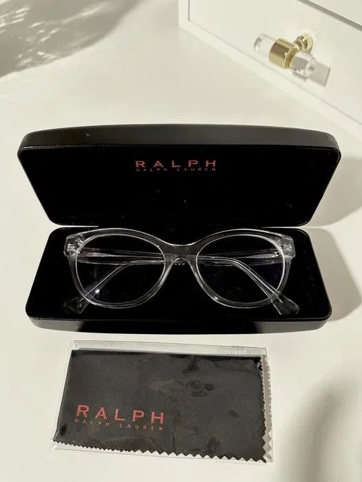 Oprawki okulary transparentne ralph lauren szkła hoya korekcyjne