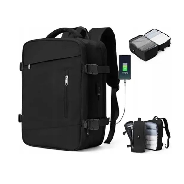 Plecak podróżny turystyczny Bagaż podręczny do samolotu 40x30x20czarny