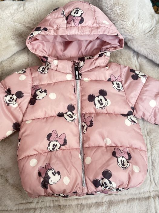 Куртка тепла рожева , Mikki Mouse (H/M) 6-9 місяців , на дівчинку