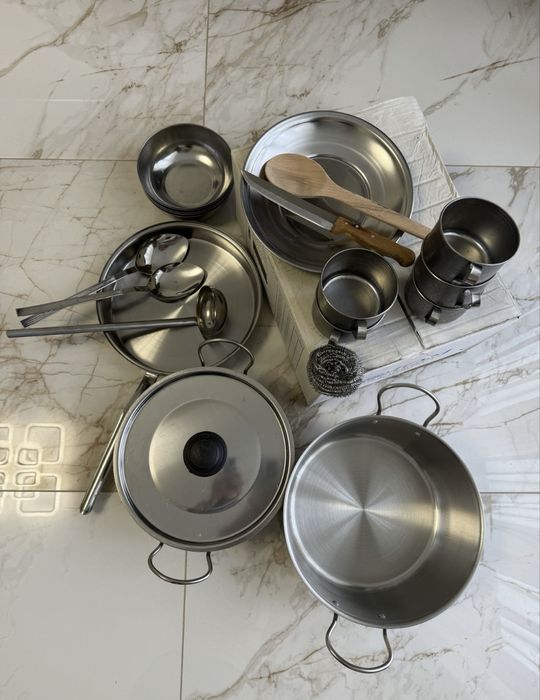 Набор металической посыды из нержавейки