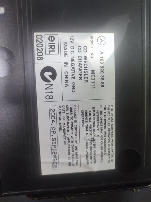 ML 163 CD чейнджер