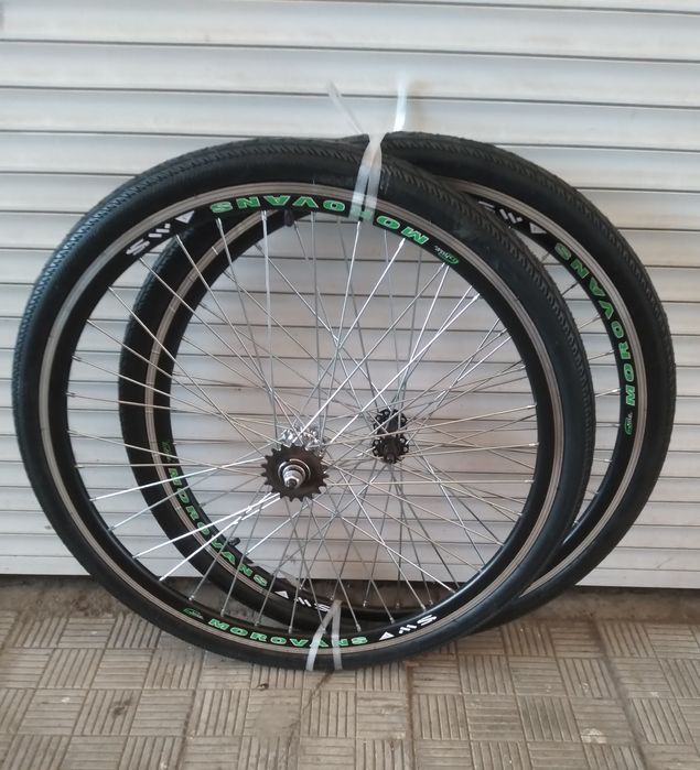 Вело колёса 20 24 26 28  дюймов на двойном ободе под ножной тормоз
