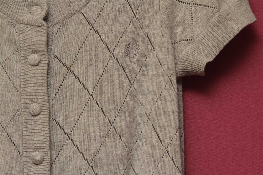 Fred Perry рр UK 8 Eur 36 S блуза из хлопка женская