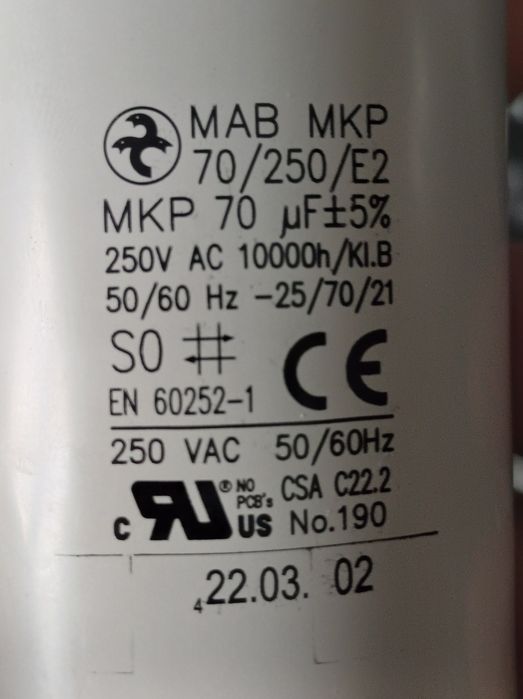 Kondensator MAB MKP 70