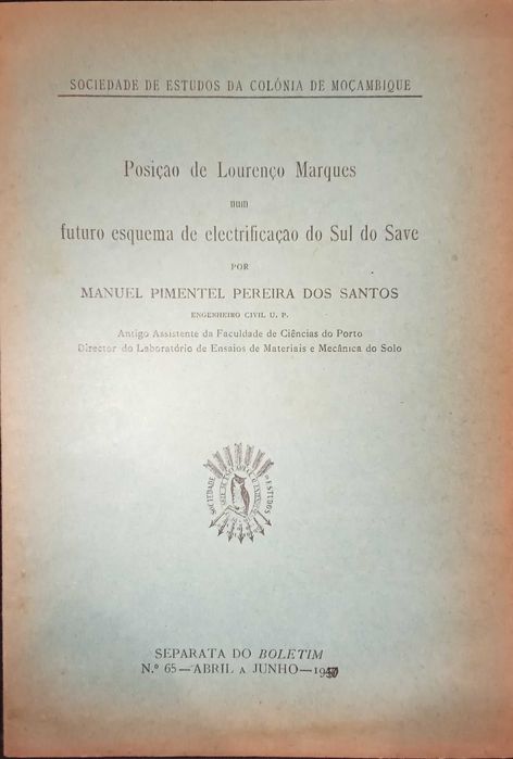 Futuro esquema de electrificação "Moçambique" - Manuel P. P. Santos
