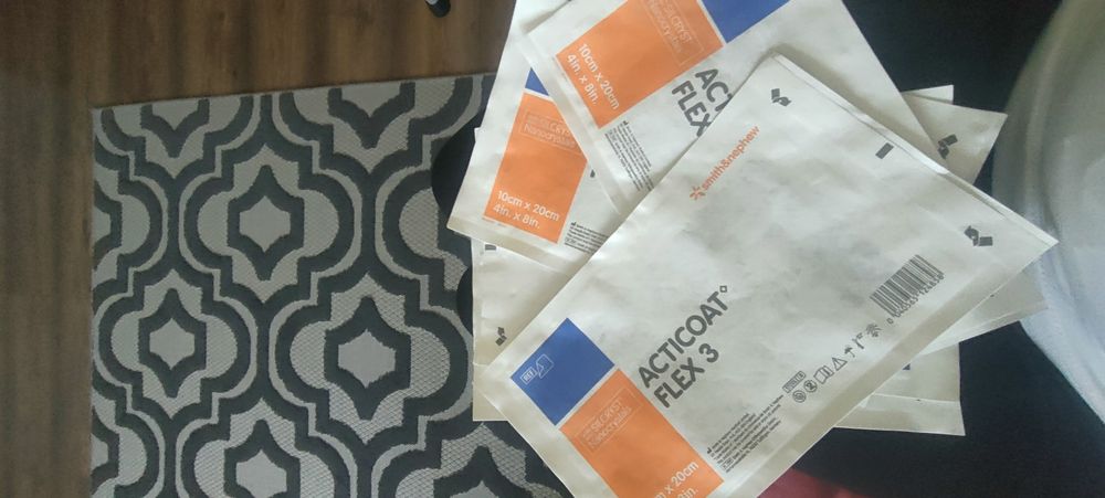 Acticoat flex 3 opatrunki