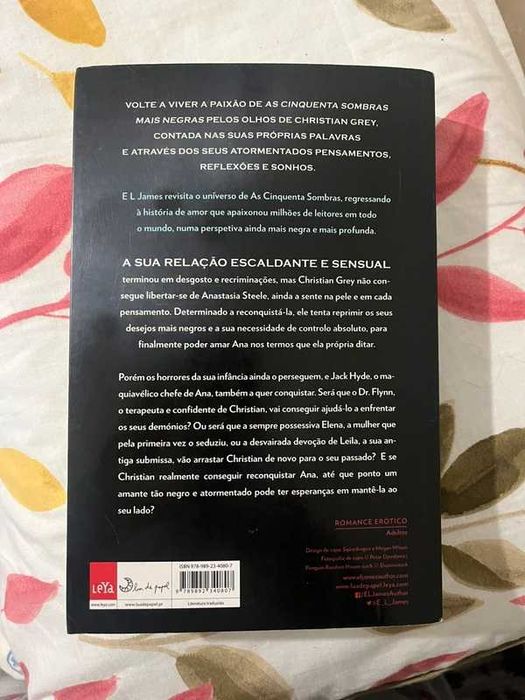 Livro Cinquenta Sombras Mais Negras, narrado por Christian