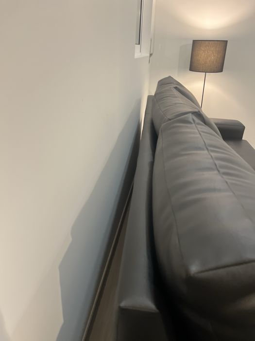 Sofa chaise loungue preto