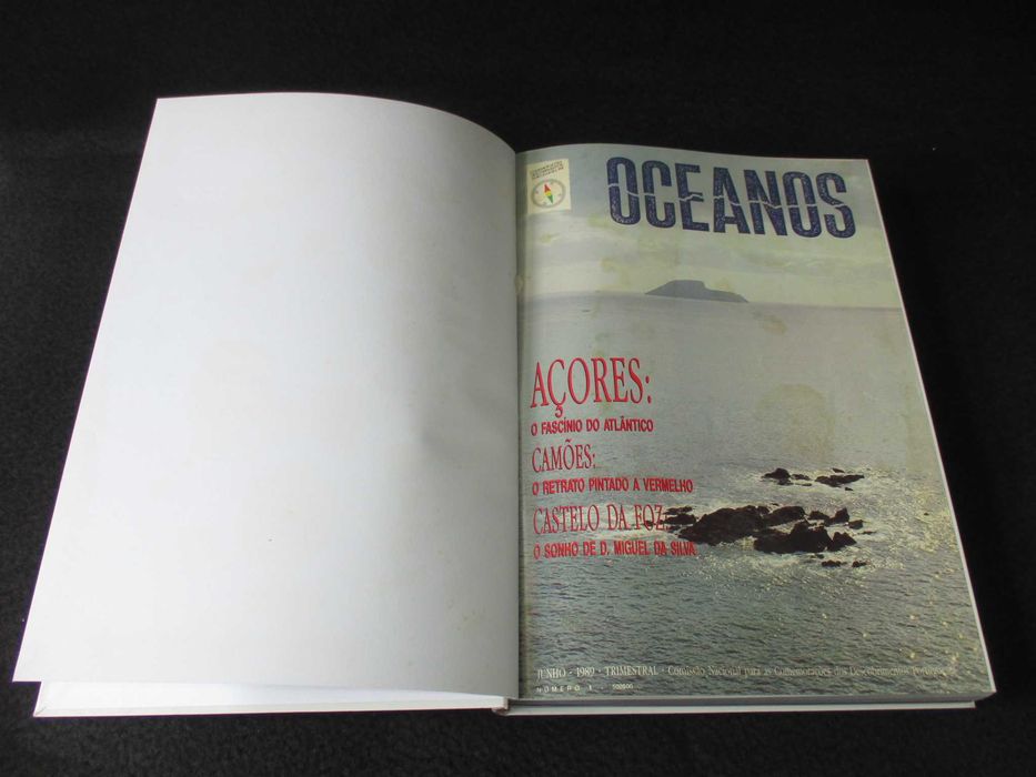 Livros Revistas Oceanos 1989 a 2001 encadernadas