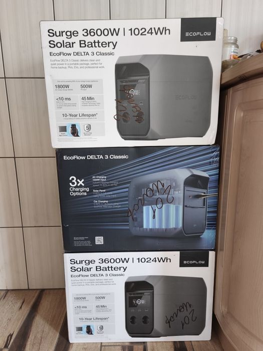 Зарядна станція EcoFlow DELTA 3 Classic / 1024 Вт·год / 1800Вт / EFDEL
