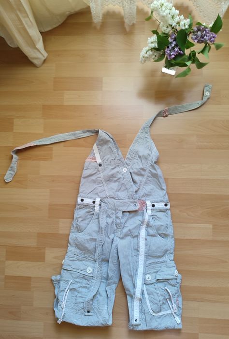 Ogrodniczki, letnie spodnie