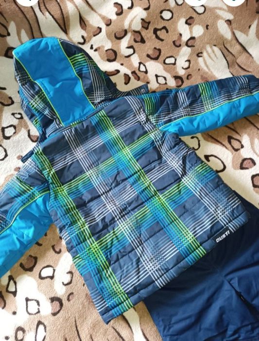 Зимовий костюм комплект Gusti КУРТКА  і ПОЛУ КОМБІНЕЗОН на 3-4 р