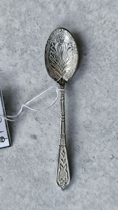 Nowa miniaturowa 925 srebrna łyżeczka