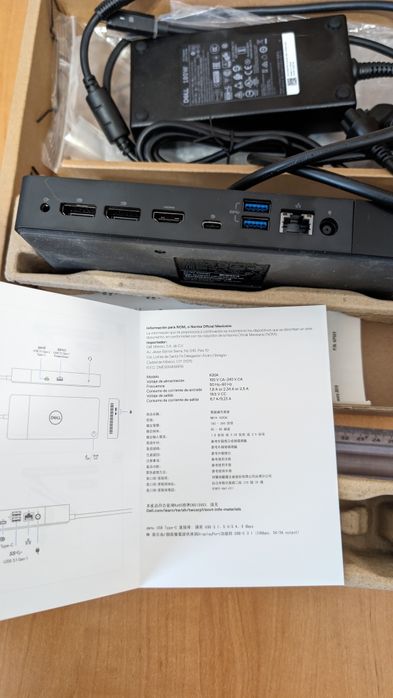 Док-станція Dell Dock WD19 180W black (210-ARJF)