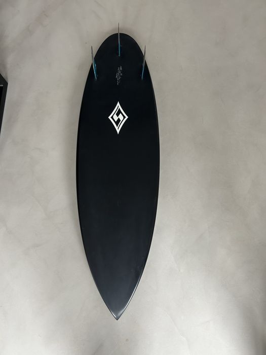 Silver surfboard