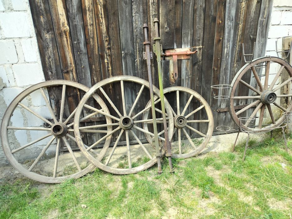 Koła drewniane do bryczki