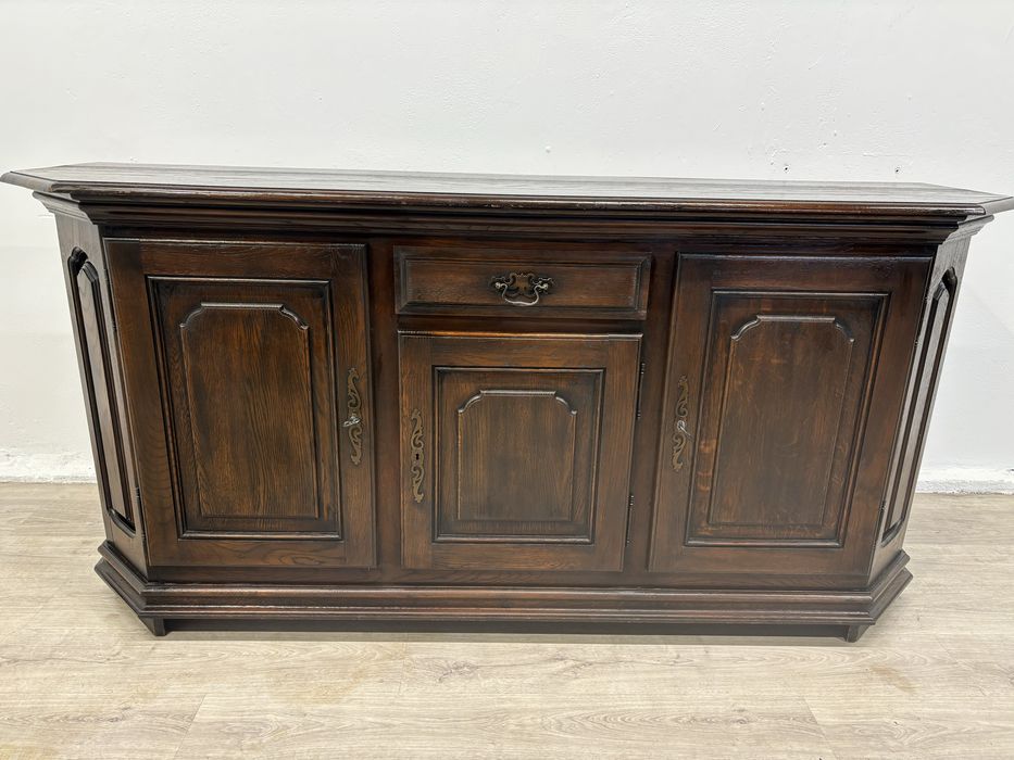 Piękny dębowy komplet mebli do jadalni