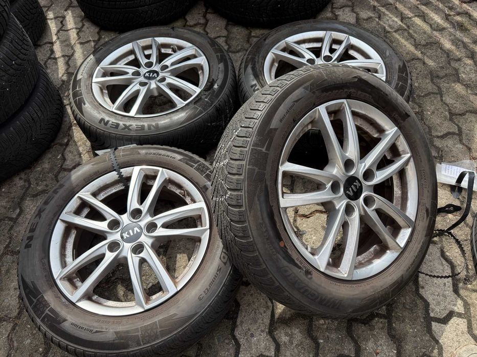Felgi aluminiowe 16" 5x114,3 Hyundai Kona I30 I30N I40 IX25 Kia Ceed Optima z oponami zimowymi