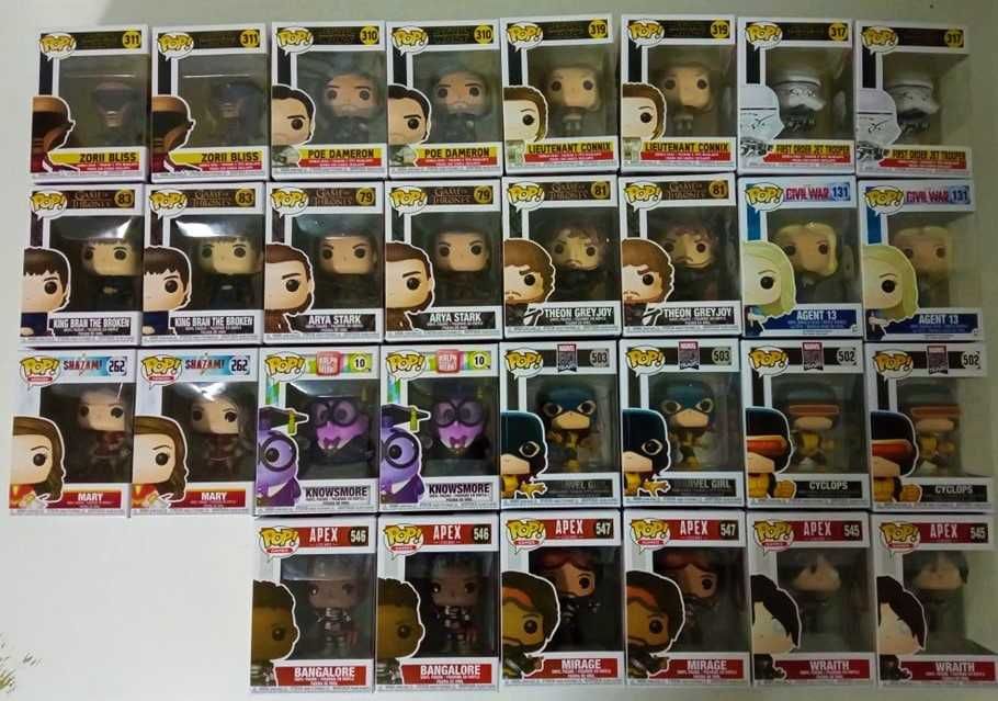 Vários FUNKO POP - Preços 11,50/13/14/15//16/17/18