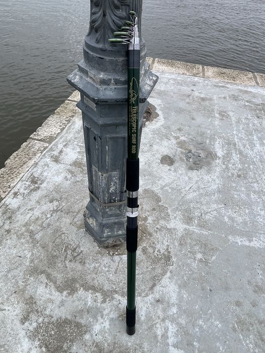 Cana pesca 4.2m telescópica Solaris NOVA(nunca usada - feita na Coreia