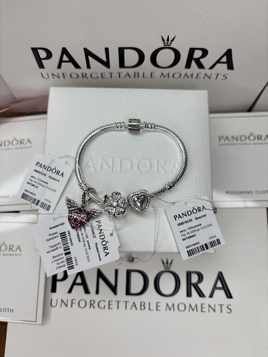 Браслет Пандора Pandora + шарм у ПОДАРУНОК