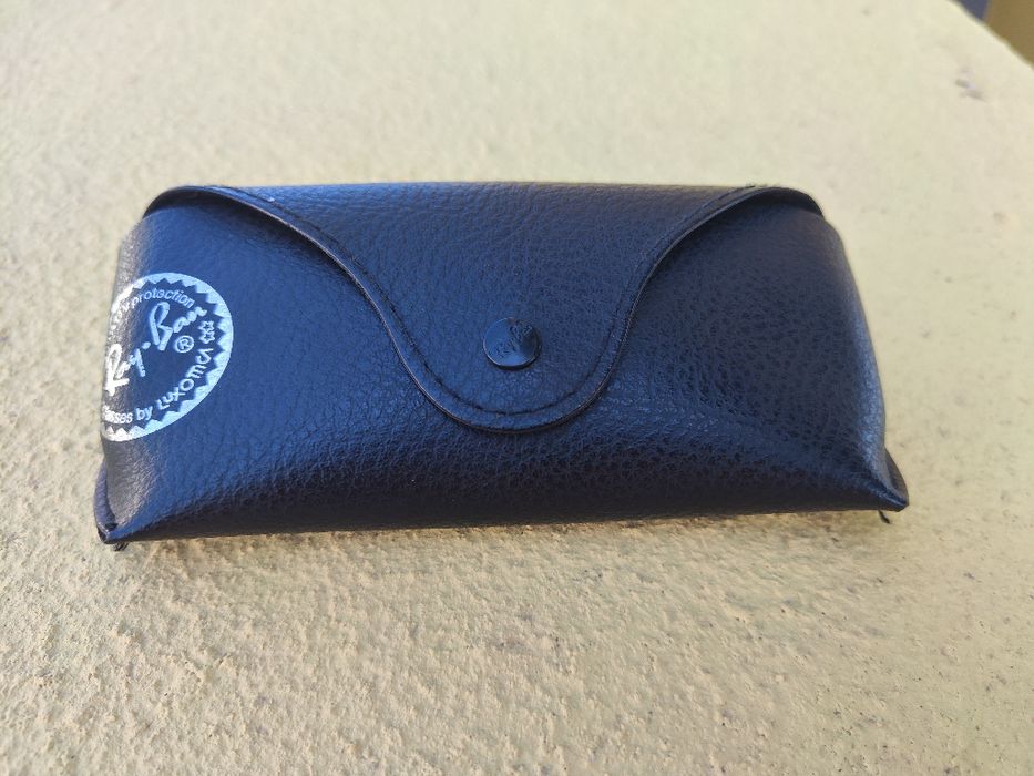 Bolsa de óculos original Ray ban em pele