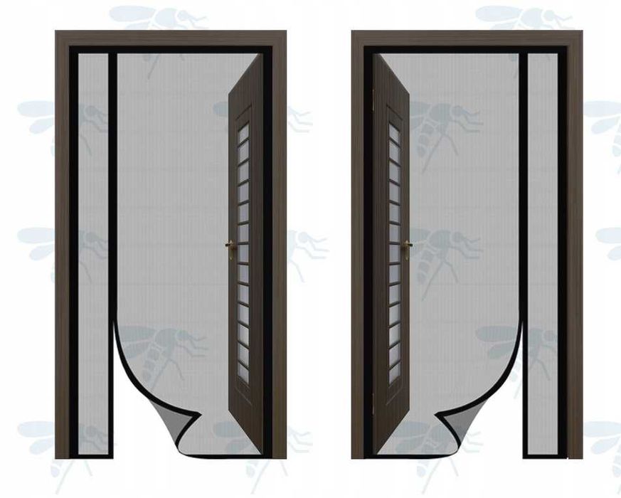 Moskitiera do drzwi 90 cm x 220 Sekey czarna