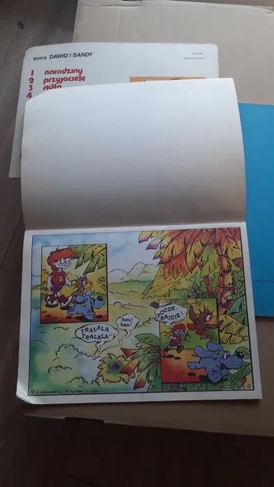 3 szt komiksy Dawidi Sandy„Przyjaciele”Sidła”,,Nowa wyspa skarbów”1988