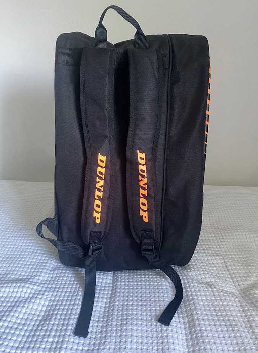 Saco de Padel Dunlop Play – Preto/Laranja