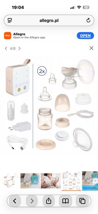 canpol 2x laktator elektryczny bezprzewodowy z aspiratorem do nosa