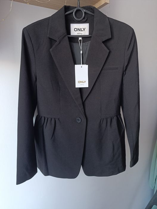 Only rozmiar 38 M elegancka czarna marynarka żakiet do pracy do biura