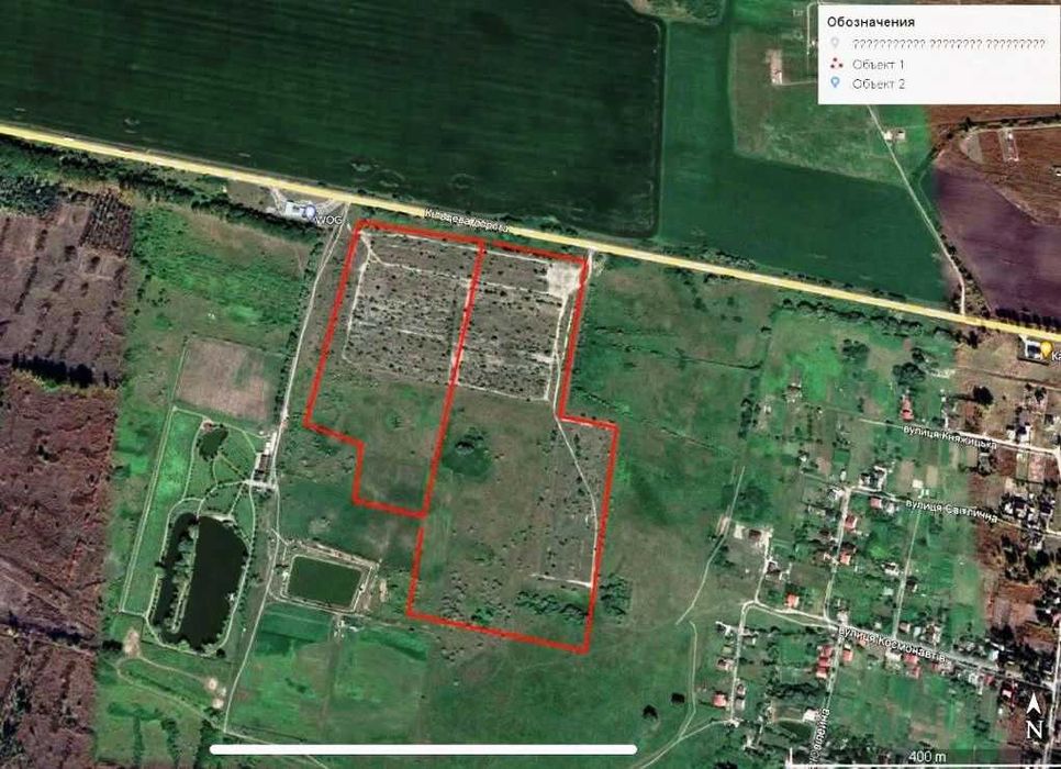 19 Га під логістику на фасаді окружної дороги м. Бориспіль