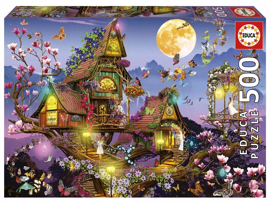 Puzzle Educa 500 elementów Educa Puzzle 500 el. Magiczny dom 8412668195547. Nowy Produkt