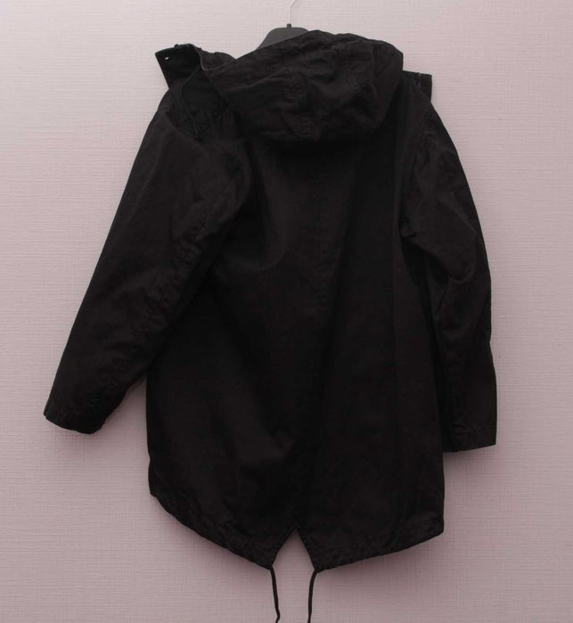 Maharishi Uniform S парка из хлопка укороченый рукав свободный крой