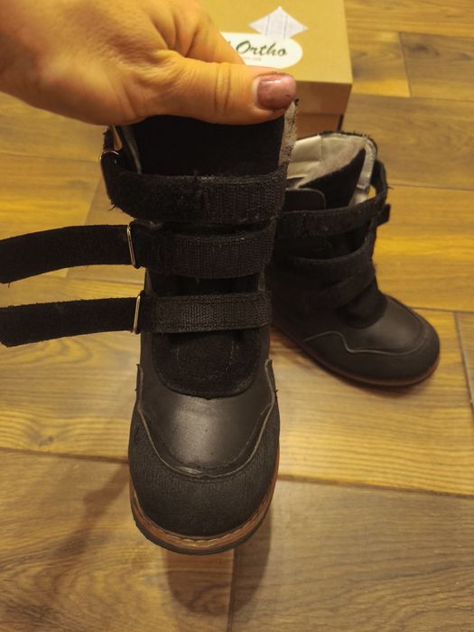 Зимові, шкіряні, ортопедичні чоботи Ortop, 30