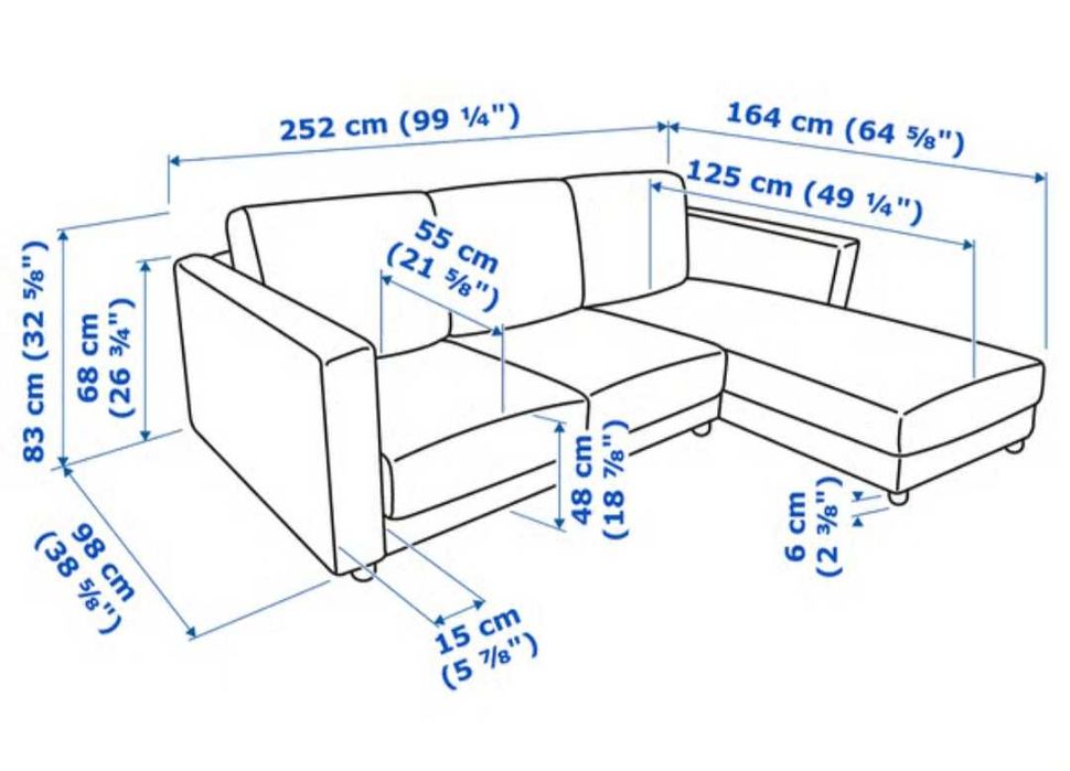 Sofá Chaise Longue – Excelente Estado