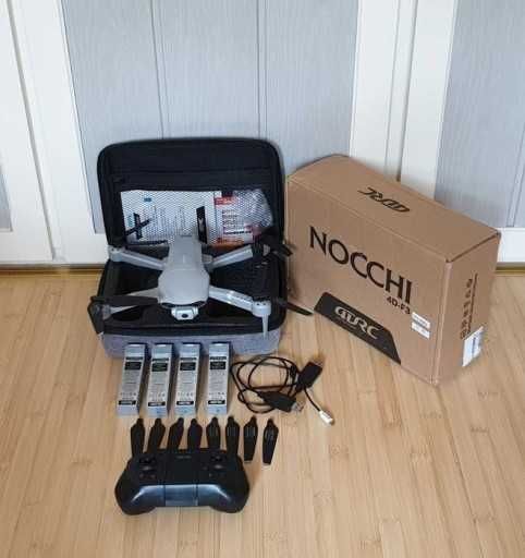 2x Dron 4drc f3 wifi Gps duzy zestaw